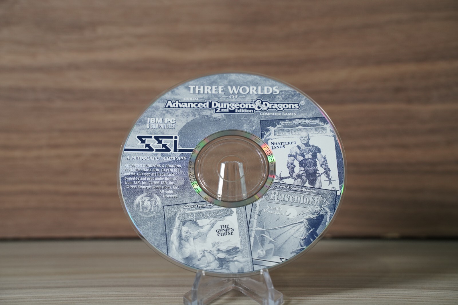 Three Worlds of Advanced Dungeons & Dragons 2nd Edition (PC, 1995) Disc Only