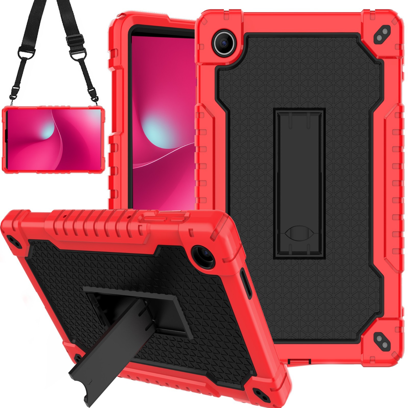 Rugged Stand Case For Revvl Tab 2 5G 10.1 (2025) Kids Shockproof Silicone Cover