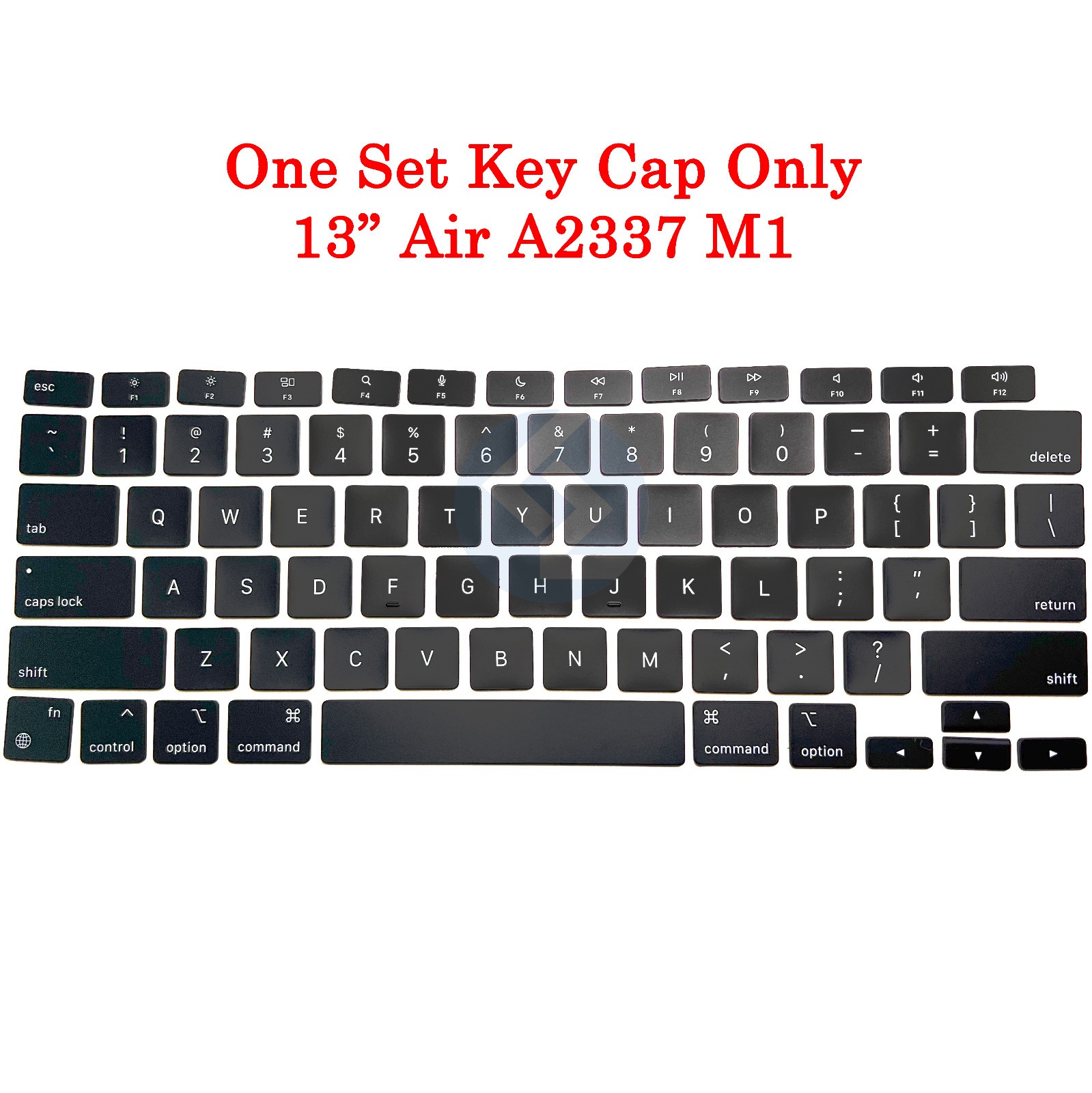 NEW One Set Replacement Black Keyboard Key Cap for Macbook Air 13" A2337 2020 M1