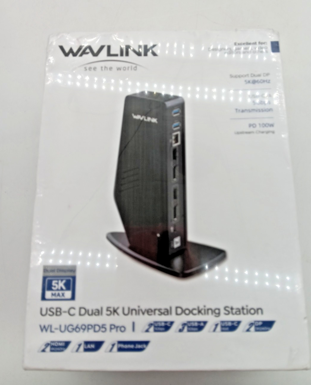 Wavlink | WL-UG69PD5 Pro | USB-C Dual 5K Universal Docking Station