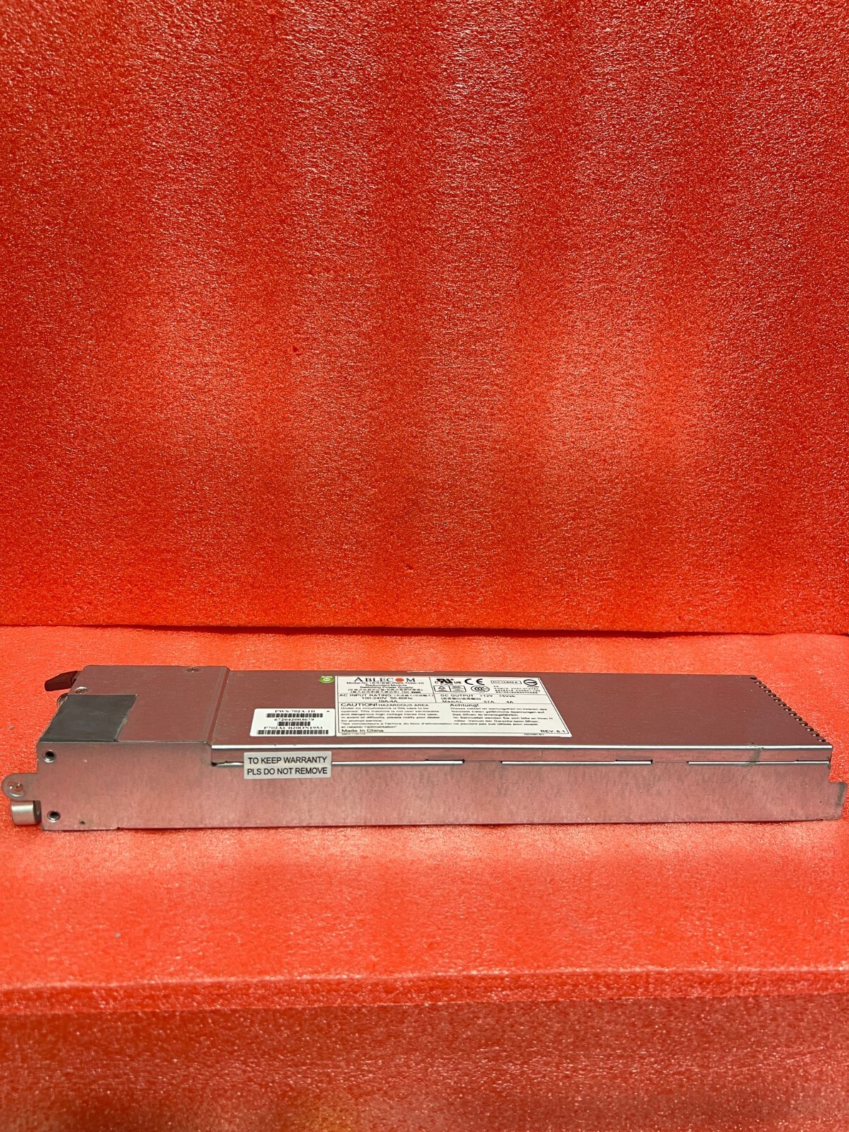 Supermicro 700W 1U Redundant Power Supply (PWS-702A-1R)