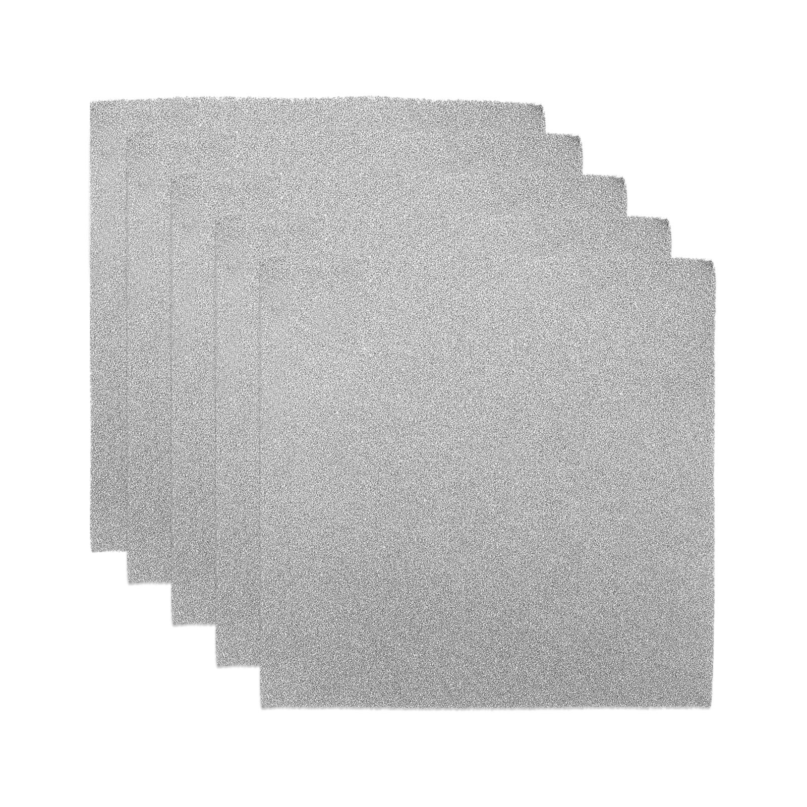 5pcs 8" x 8" x 0.12" Filter Foam Sponges Fan Replacement Filters, Black