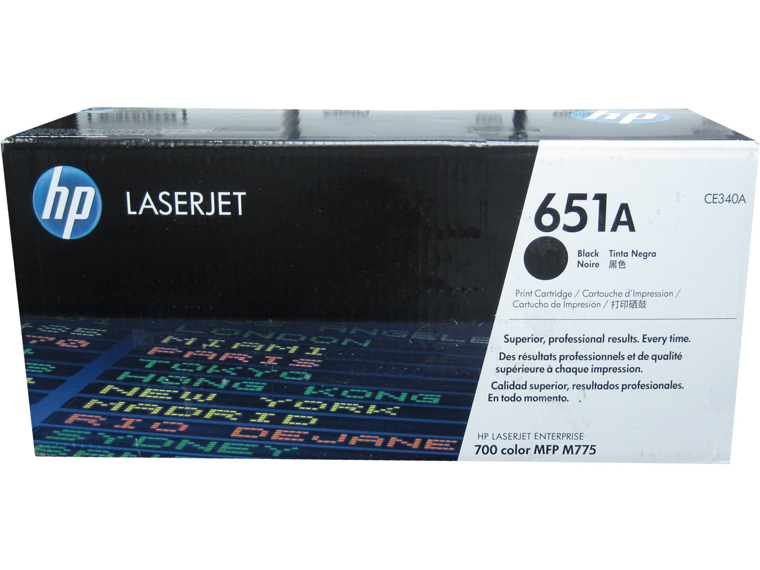 HP CE340A (651A) Black Toner Cartridge 16k Genuine OEM Original
