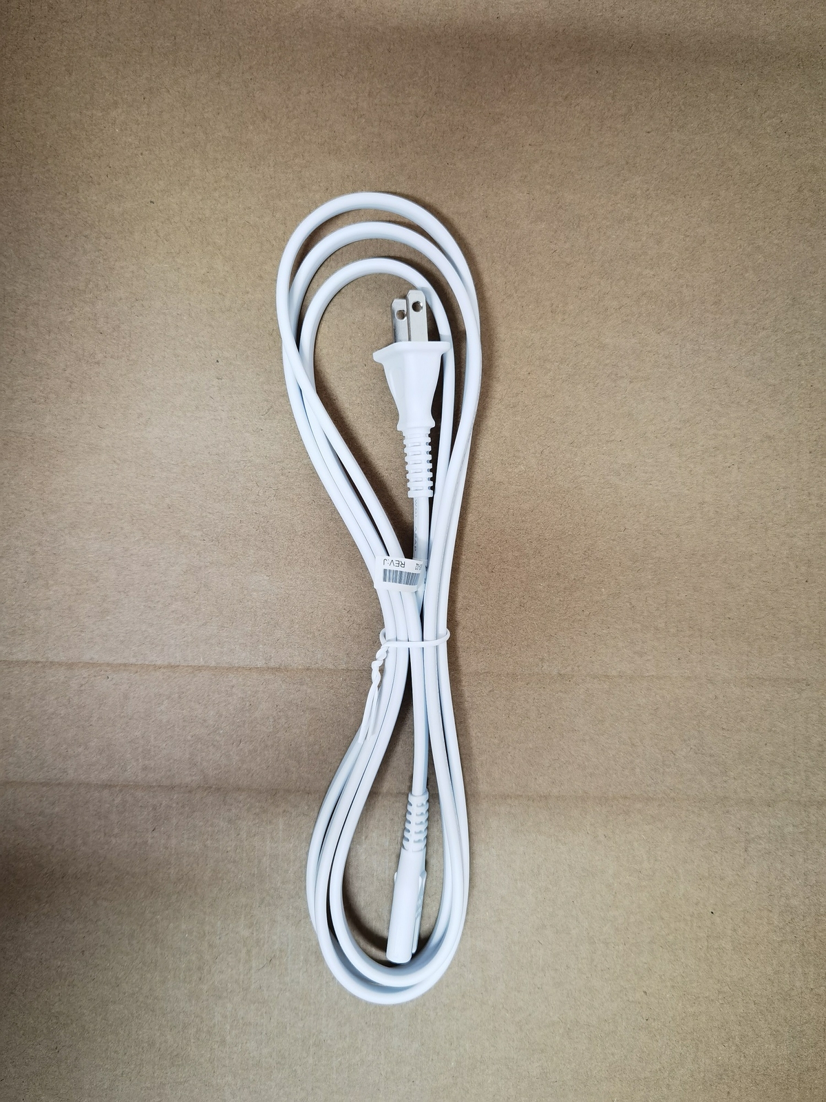 White 1.5M 2 prong AC Wall Power Cord for Led Lcd Smart Tv, Vizio, Samsung, Sony