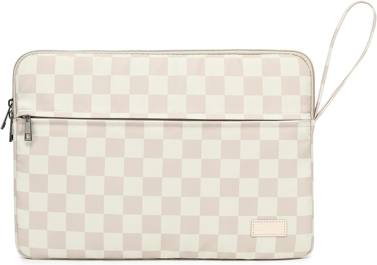 Checkered Khaki Sleeve Design for 14 Inch Laptop - Protective Case Bag by DACHEE