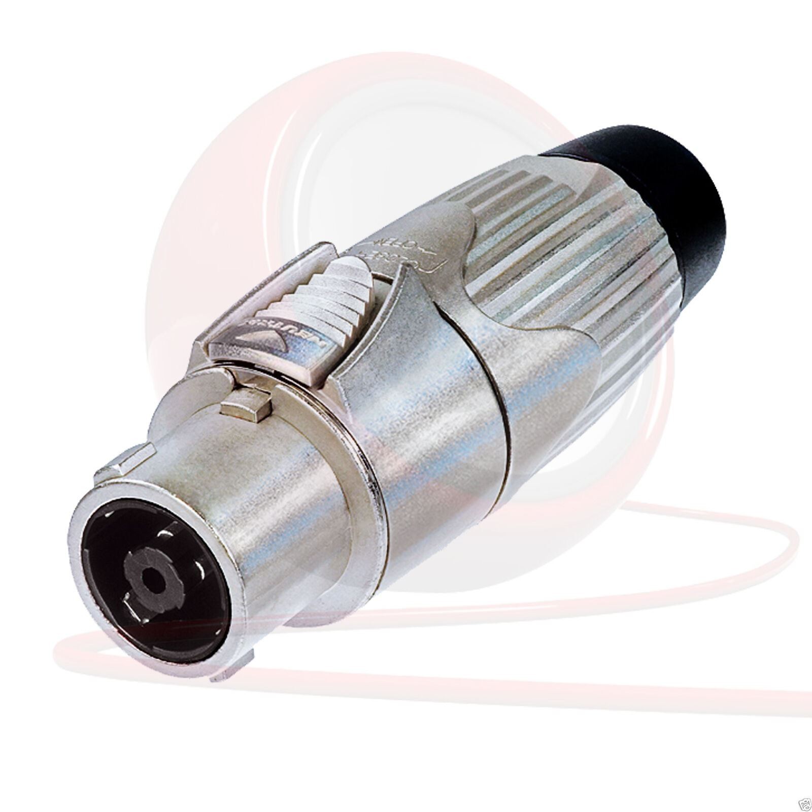 Neutrik NLT8FX STX 8 Pole Metal Female Speakon Connector. Silver. Solder Type