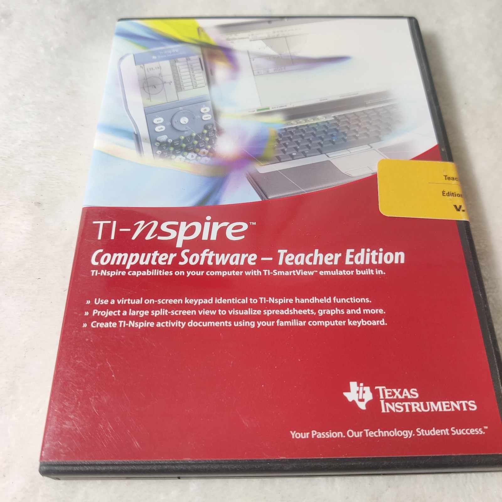 TI-Nspire CAS Computer Software - Graphing Calculator - Teacher Edition - SEALED