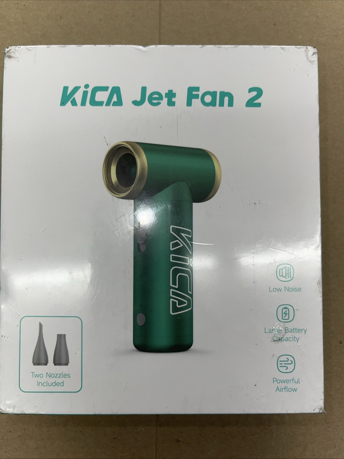 KiCA Jet Fan 2.0 Mini Electric Air Duster Cleaning Fan Powerful Fan Black