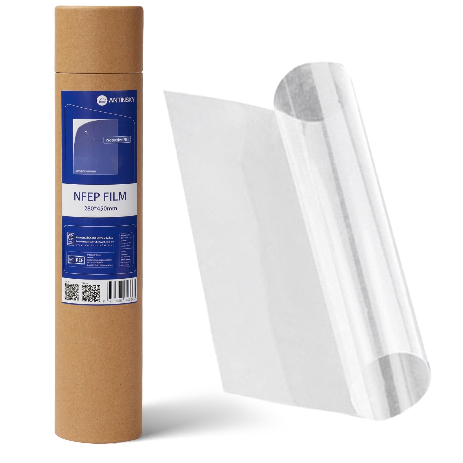 Antinsky nFEP PFA Release Film 280 * 450mm 1pc for Phrozen Sonic Mega 8k, Tra...