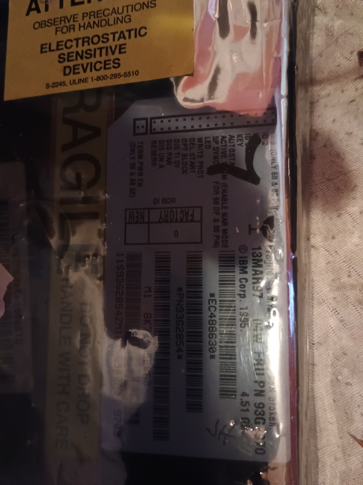 ibm dchs-04w hard drive vintage 1997