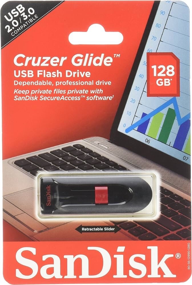 SanDisk SDCZ60-128G Flash Drive - Black