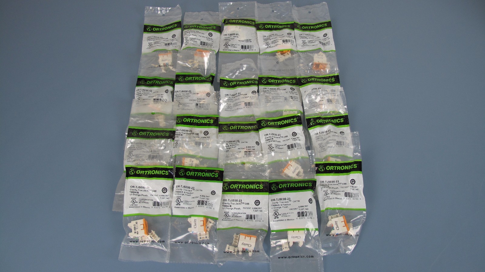 Lot Of 20 Ortronics OR-TJ5E00-23 Clarity TracJack  CAT 5e , 8 position, 