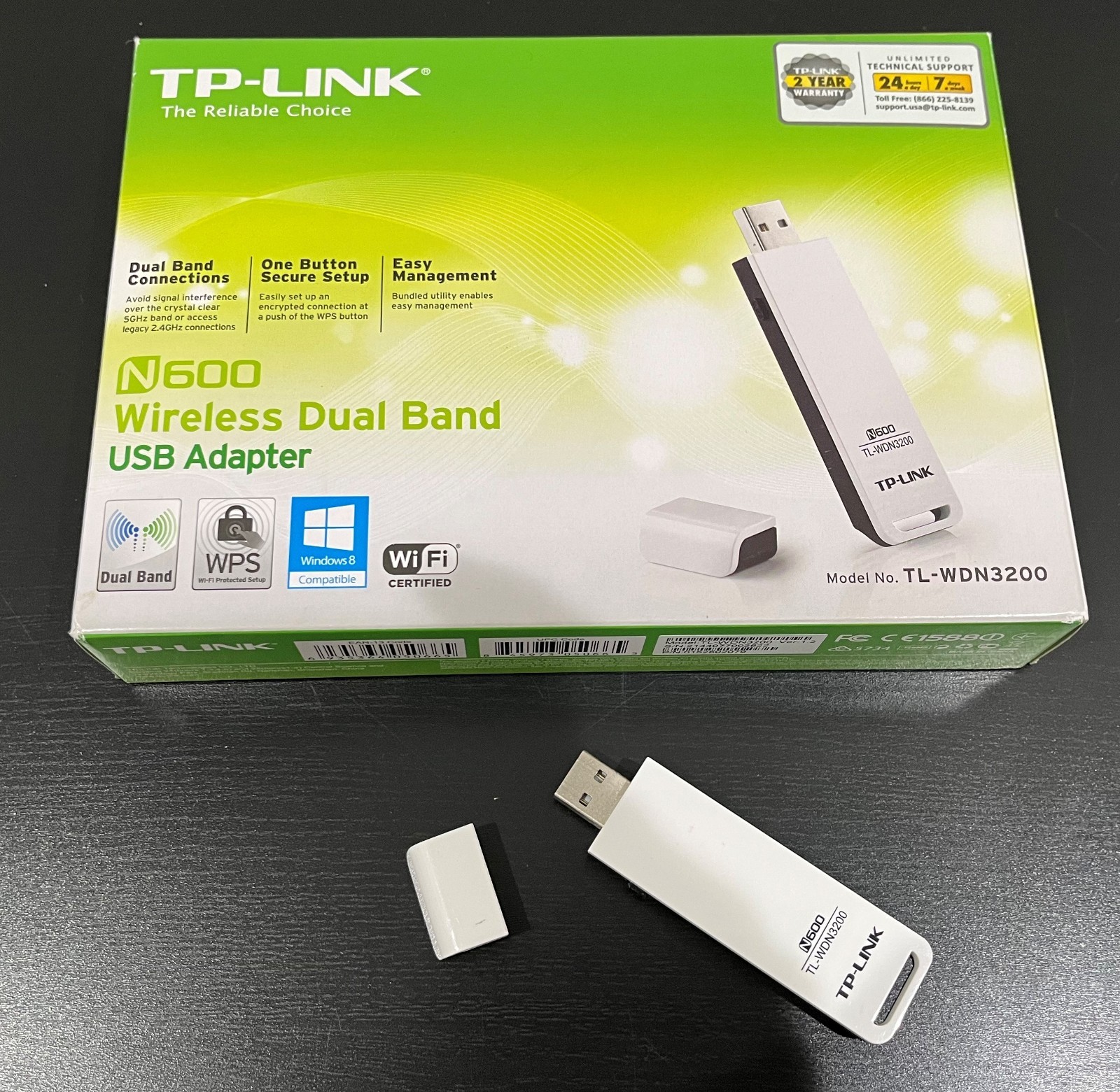 TP-Link N600 Wireless Dual-Band USB Adapter TL-WDN3200