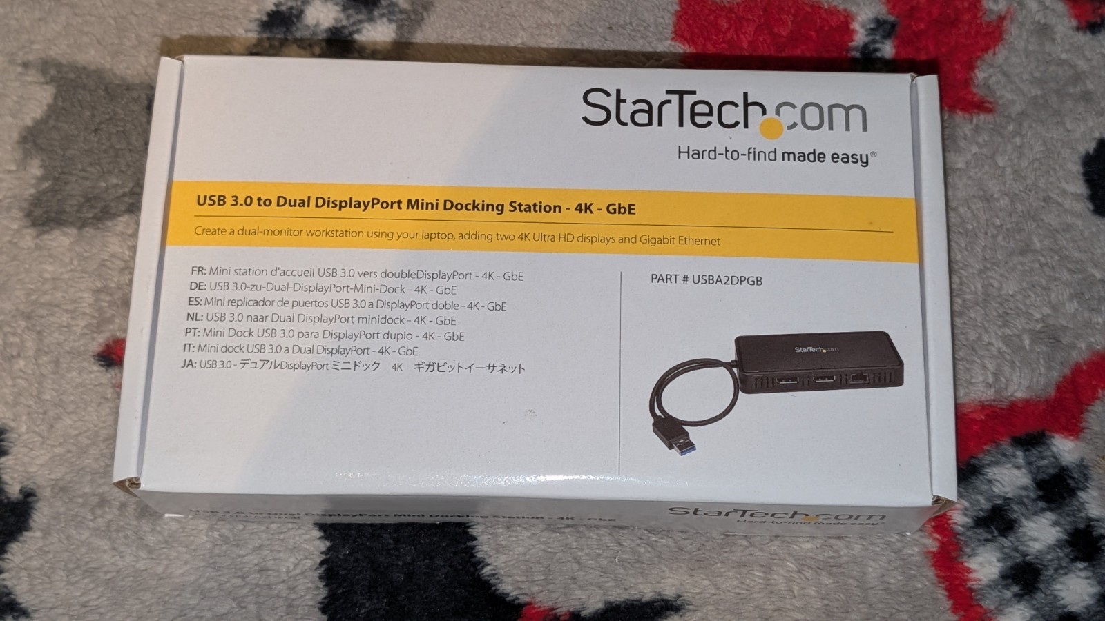 StarTech USB 3.0 Dual DisplayPort Dock | DisplayLink | 2x 4K | Ethernet | NEW