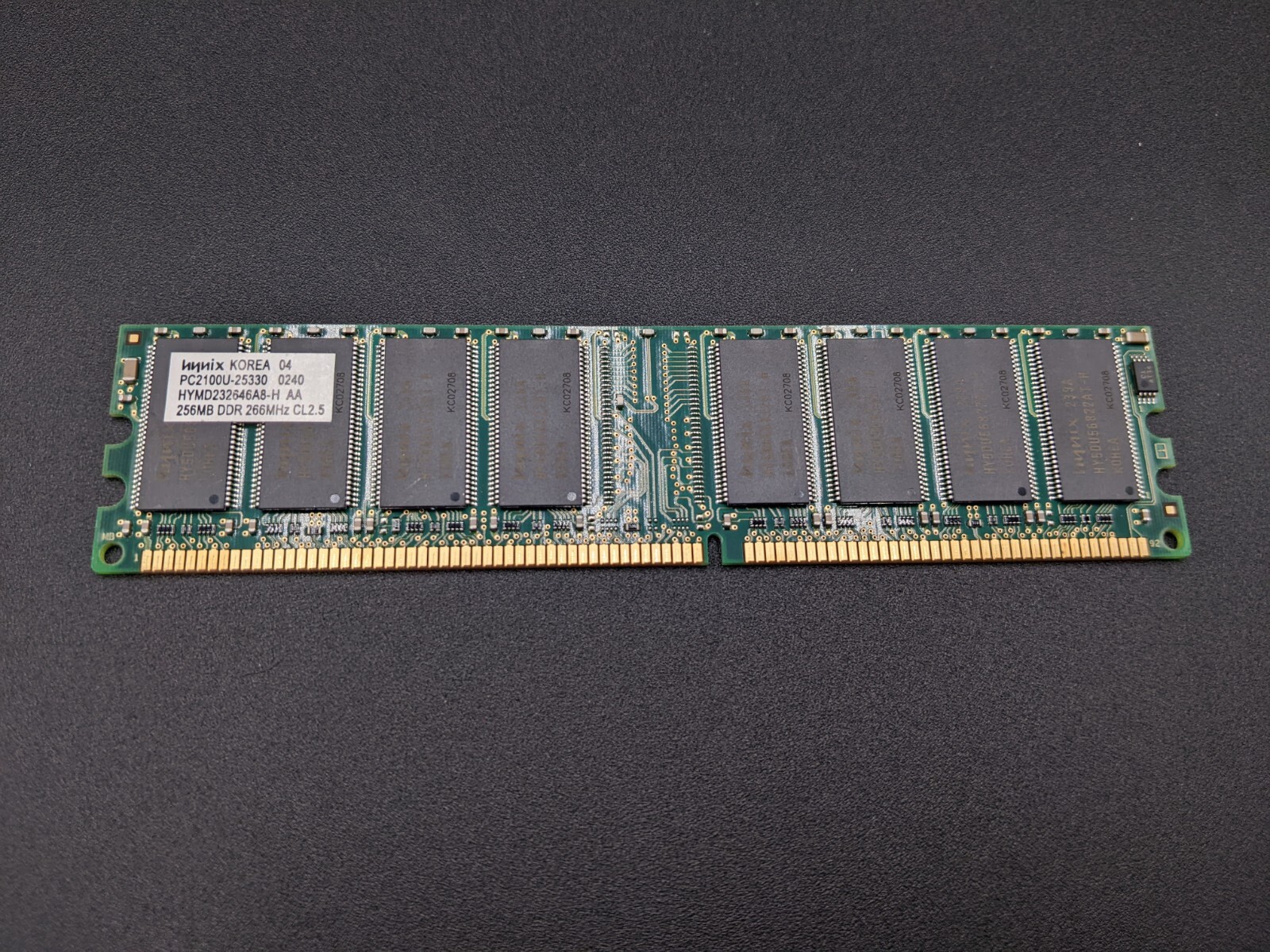 HYNIX 256MB RAM Desktop Memory HYMD232646A8-H AA/ PC2100U-25330/0240 
