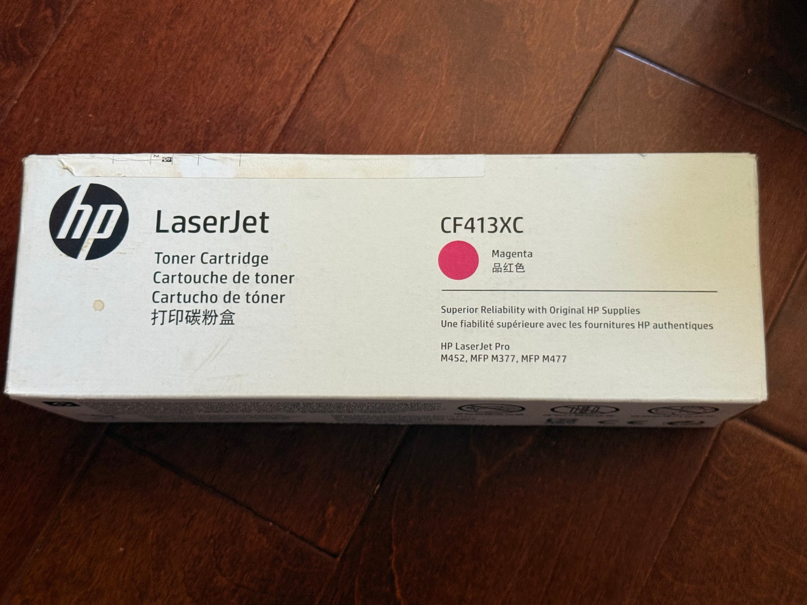 HP 410X Magenta CF413XC High Volume Print Toner Cartridge  Geniune OEM - Sealed