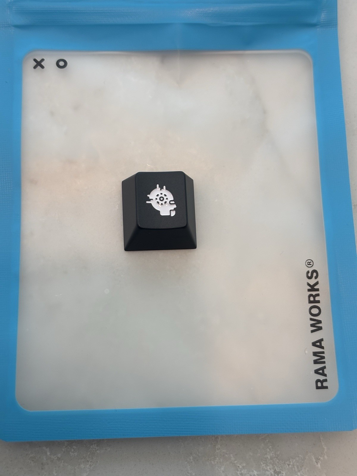 GMK Deepwell x RAMA Black Technik Artisan Keycap - New/Sealed