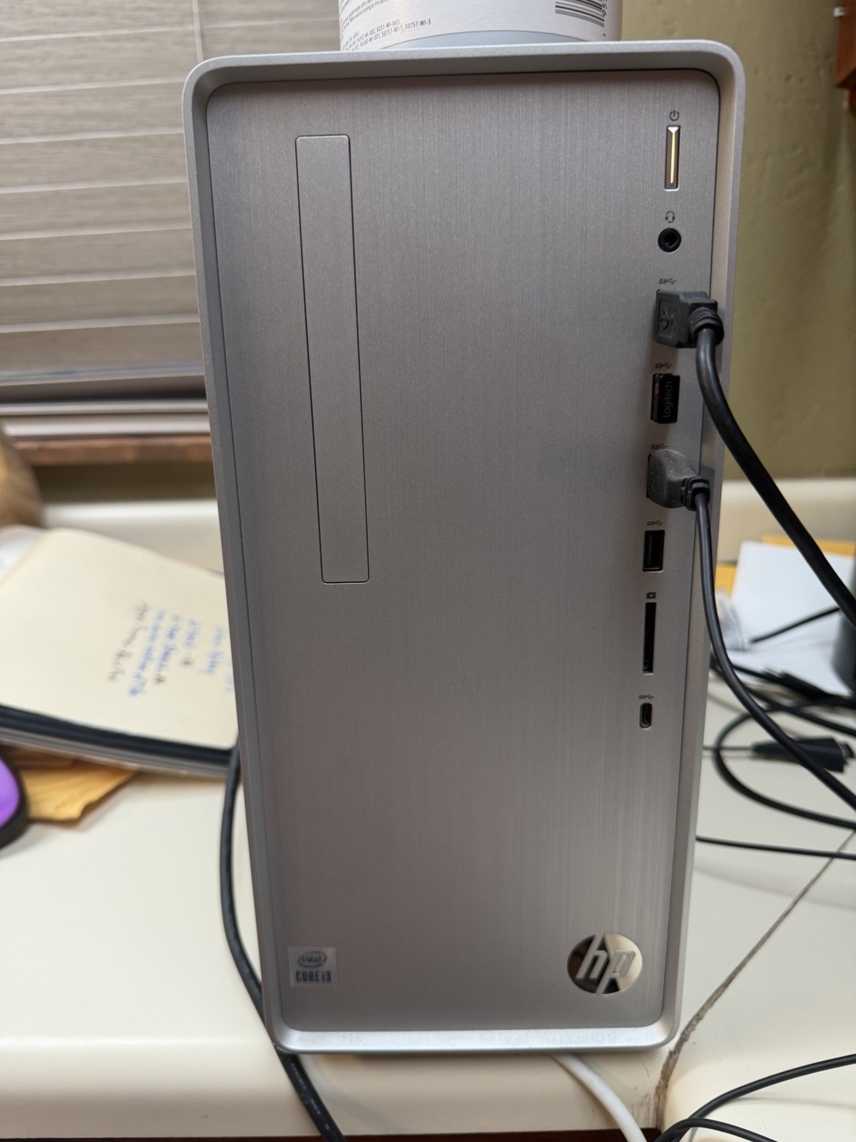 HP Pavilion TP01-1214 Tower i3-10100 8GB 256GB SSD+1TB HDD   w/keyboard/monitor
