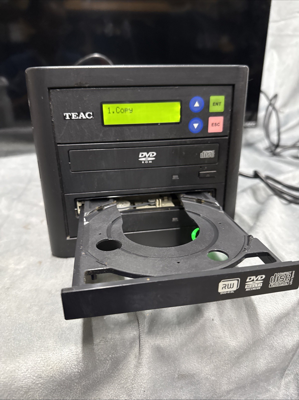 Teac DVW-D11 Quick Standalone 1x1 Disc-to-Disc DVD/CD-R Duplicator - Tested
