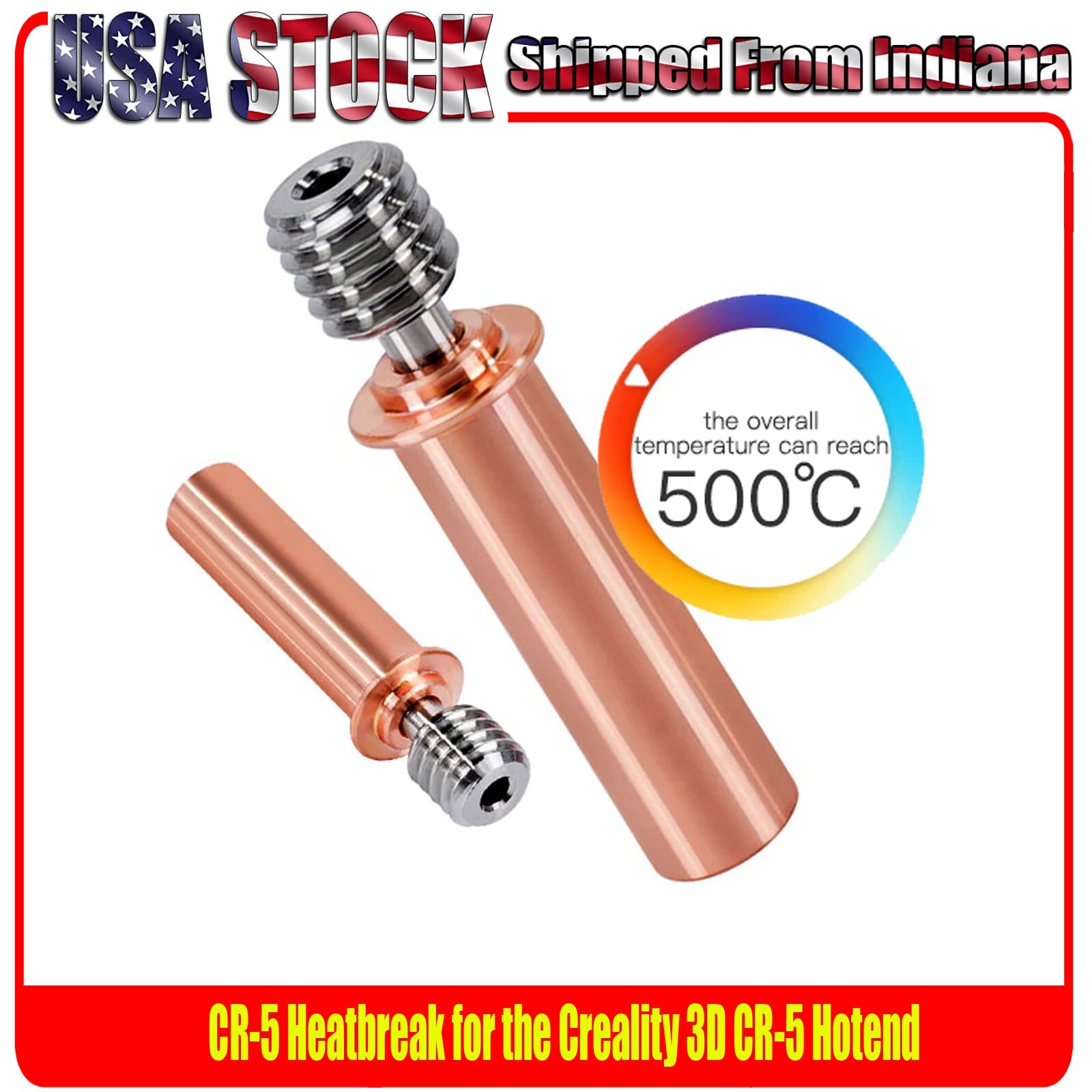CR-5 Pro Heat Break /Throat Bi-Metal, CR-5 PRO Hotend, Creality 3D Printer