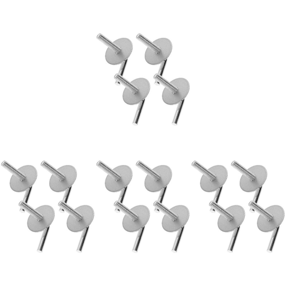 16Pcs Household Fan Base Replacement Screws Silver Iron Durable Fasteners