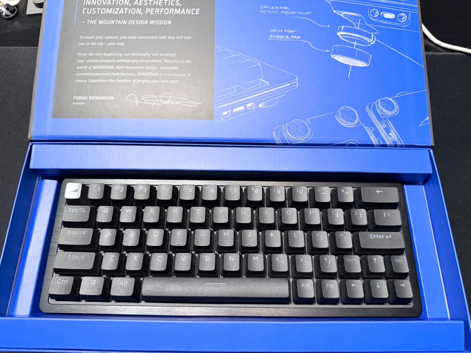 Mountain Everest 60 RGB Gaming Keyboard (60% with Arrow Keys) Midnight Black