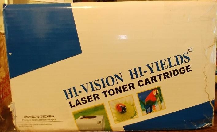 Hi-Vision Hi-Yield Laser Toner Set LHCF-400X, 401X, 402X, 403X For HP