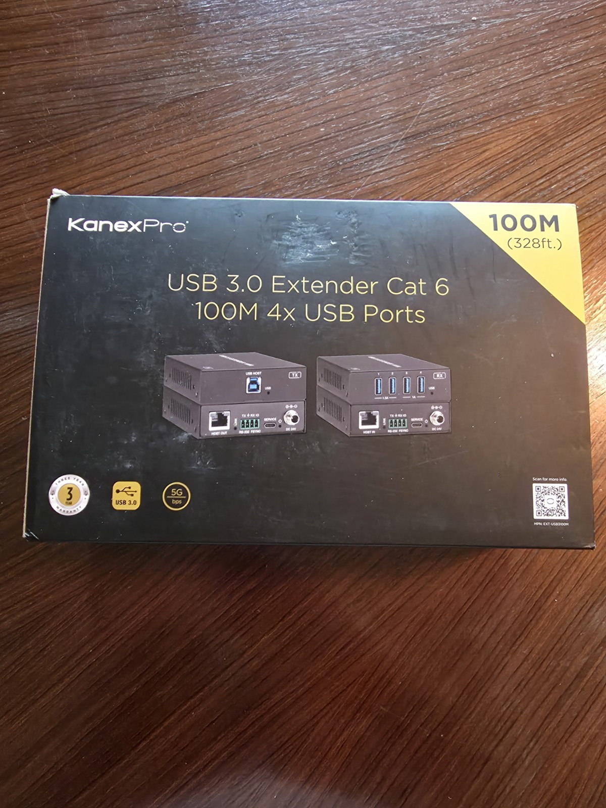 Brand New KanexPro USB 3.0 Extender Cat 6 100m 4x USB Ports