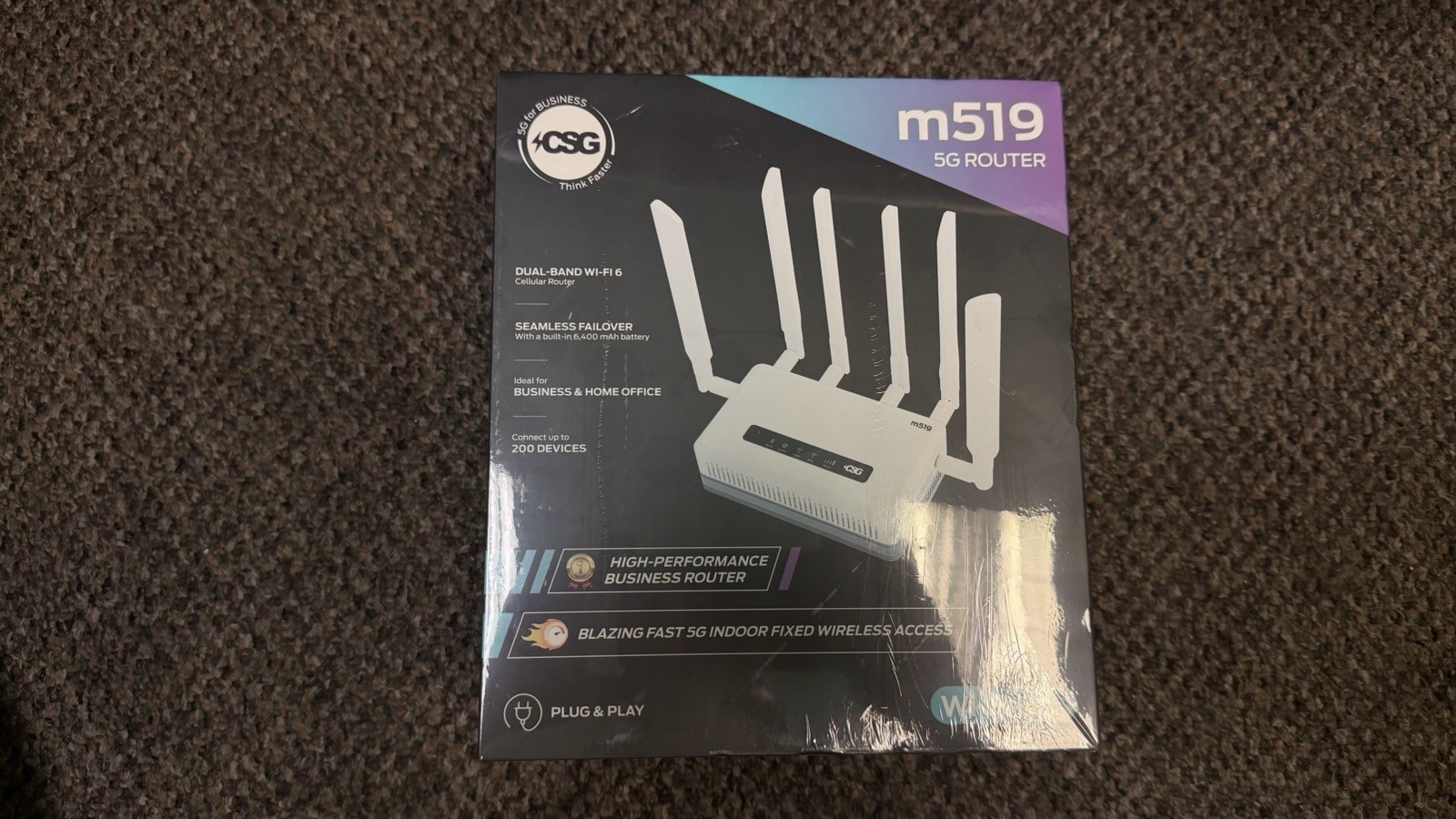 CSG m519 5G Cellular Gateway High-Performance Business Router Wi-Fi 6  Sealed