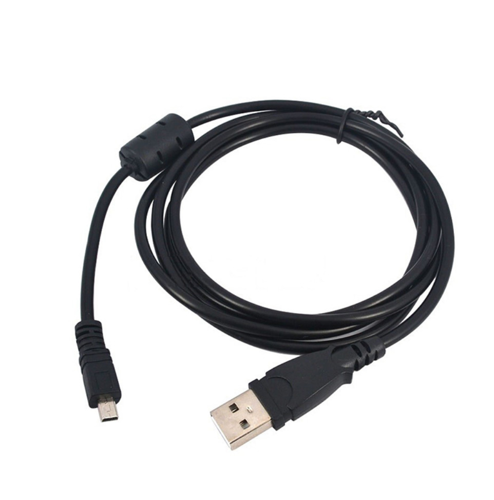 PRL) UC-E6 DATA CABLE USB MINI 8 PIN 1.5M PENTAX FUJI FINEPIX VIVITAR CAM