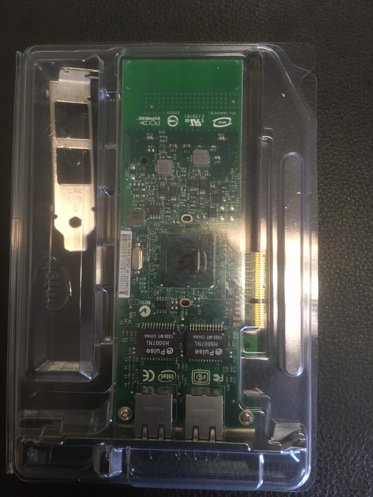 INTEL E1G42ETBLK DUAL PORT RJ45 COPPER NETWORKING CARD BULK PACK