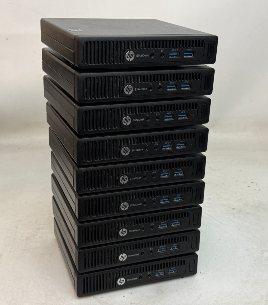HP EliteDesk 705 G3 DM (A10-9700E - 8GB RAM - NO OS/HDD) - Lot of 9