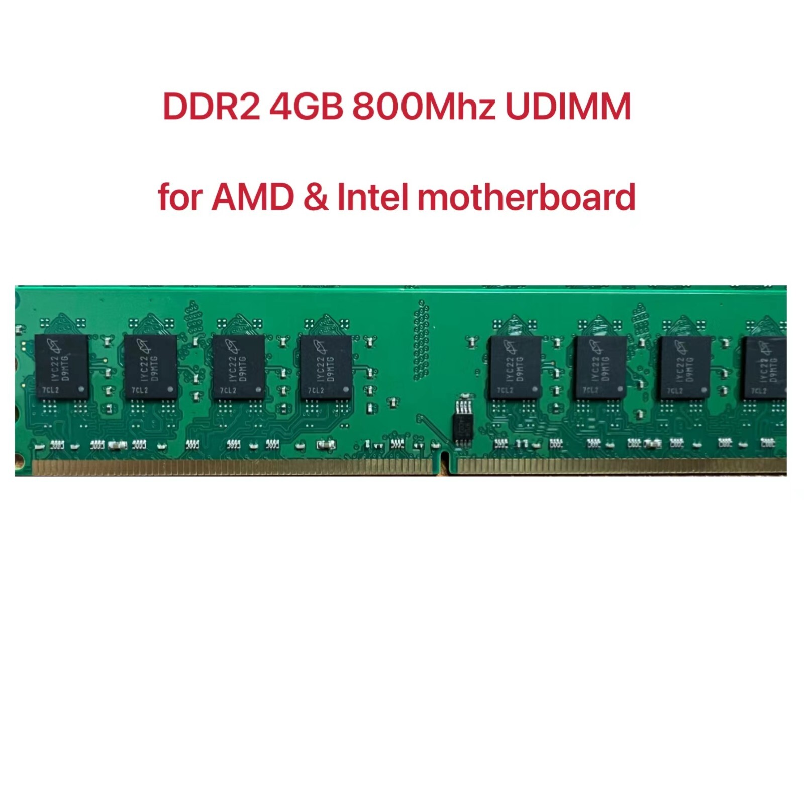 For both Intel / AMD 8GB (2X4GB) DDR2 800Mhz PC2-6400 UDIMM Desktop Memory Ram