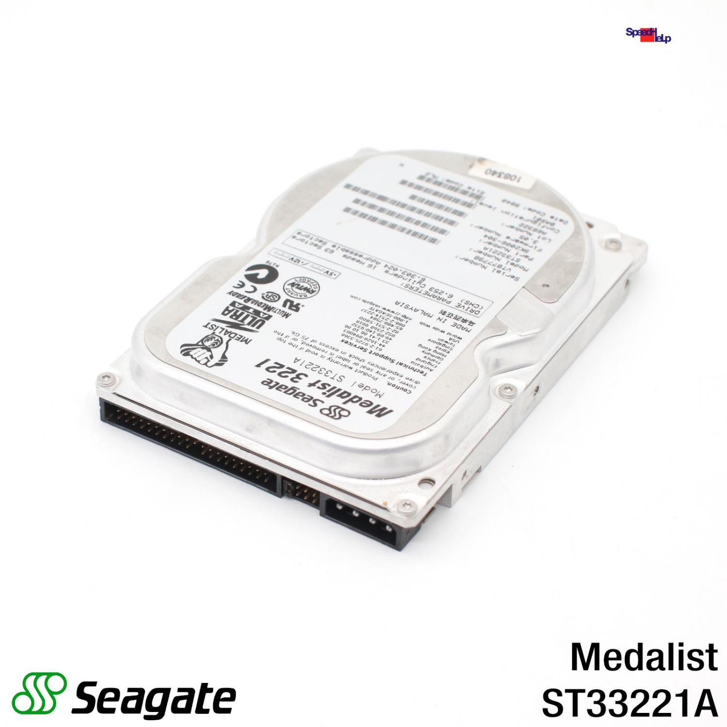 Seagate Medalist 3221 ST33221A 3.2GB HDD Hard Disk Drive IDE 40-Pin