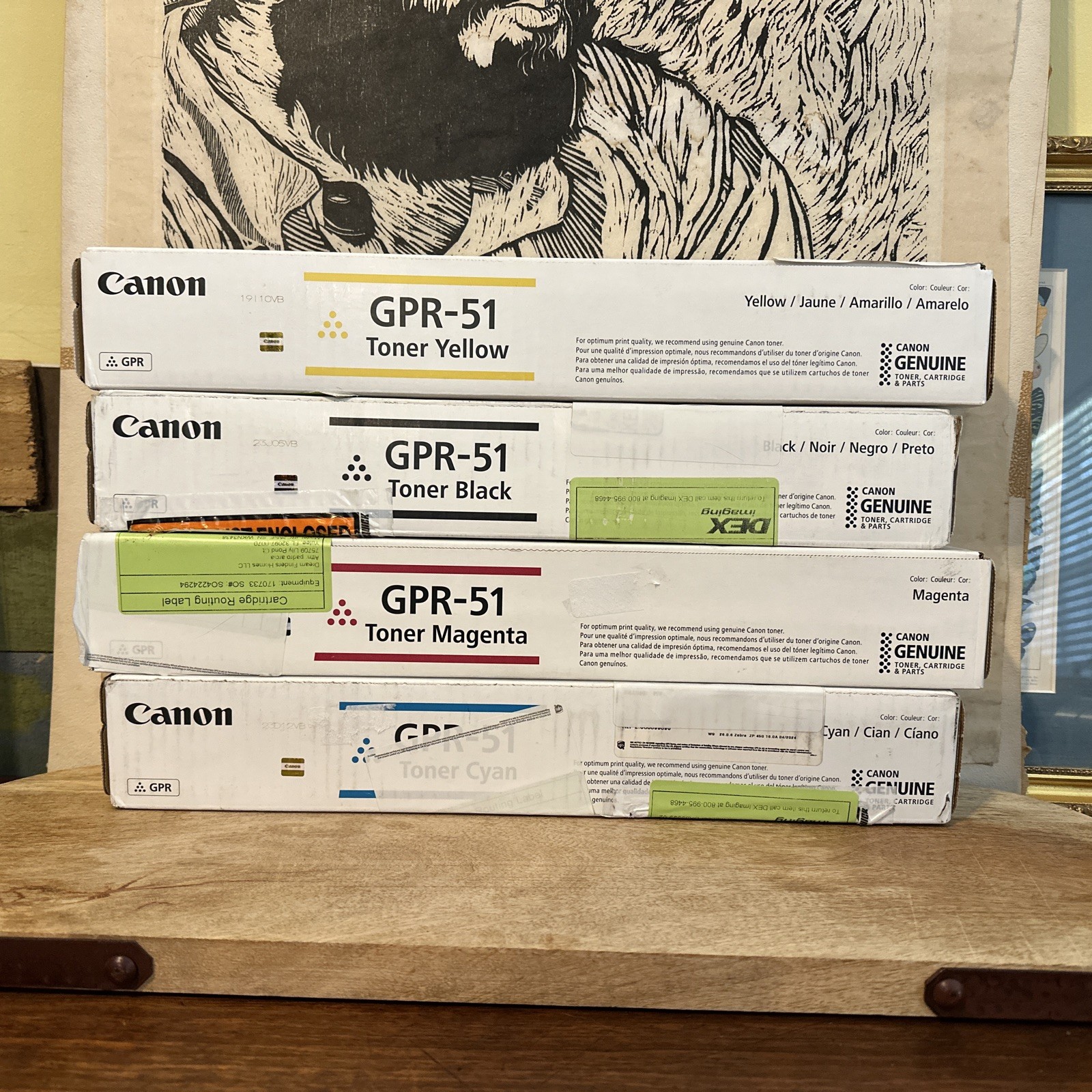 Canon GPR-51 Complete Toner Set Yellow Magenta Cyan Black