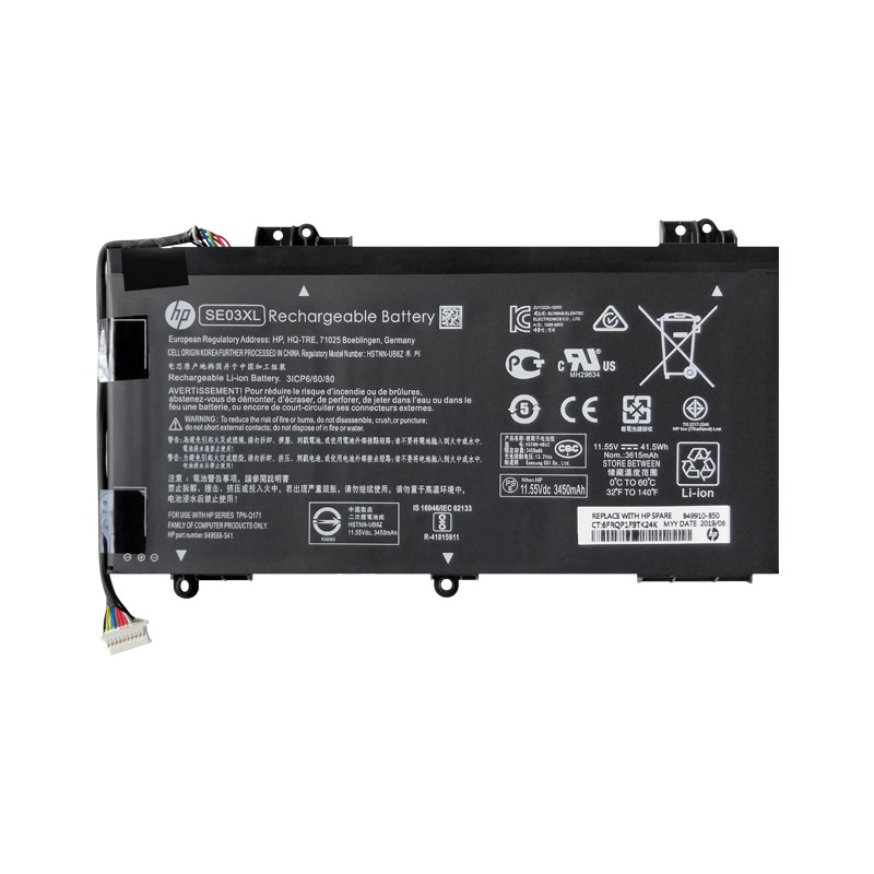 Original battery SE03XL for HP Pavilion notebook PC 14 HSTNN-UB6Z 849908-850 new
