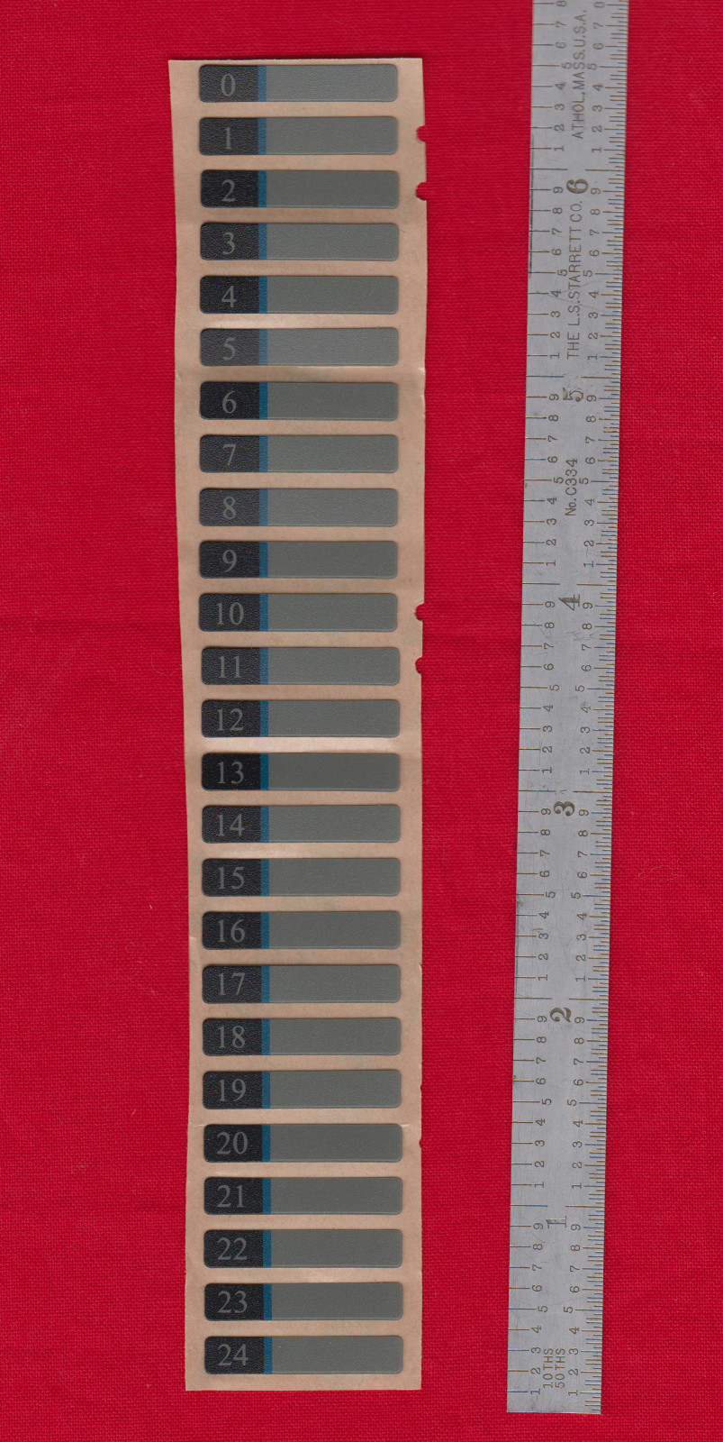 pkg of 2x 25 labels, 50 total for Hot Swap Hard Drive Trays like Supermicro 