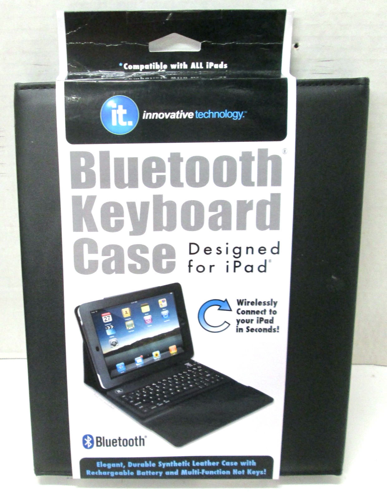 INNOVATIVE TECHNOLOGY ITIP-4000 iPad Folio Case w/Bluetooth Keyboard - READ