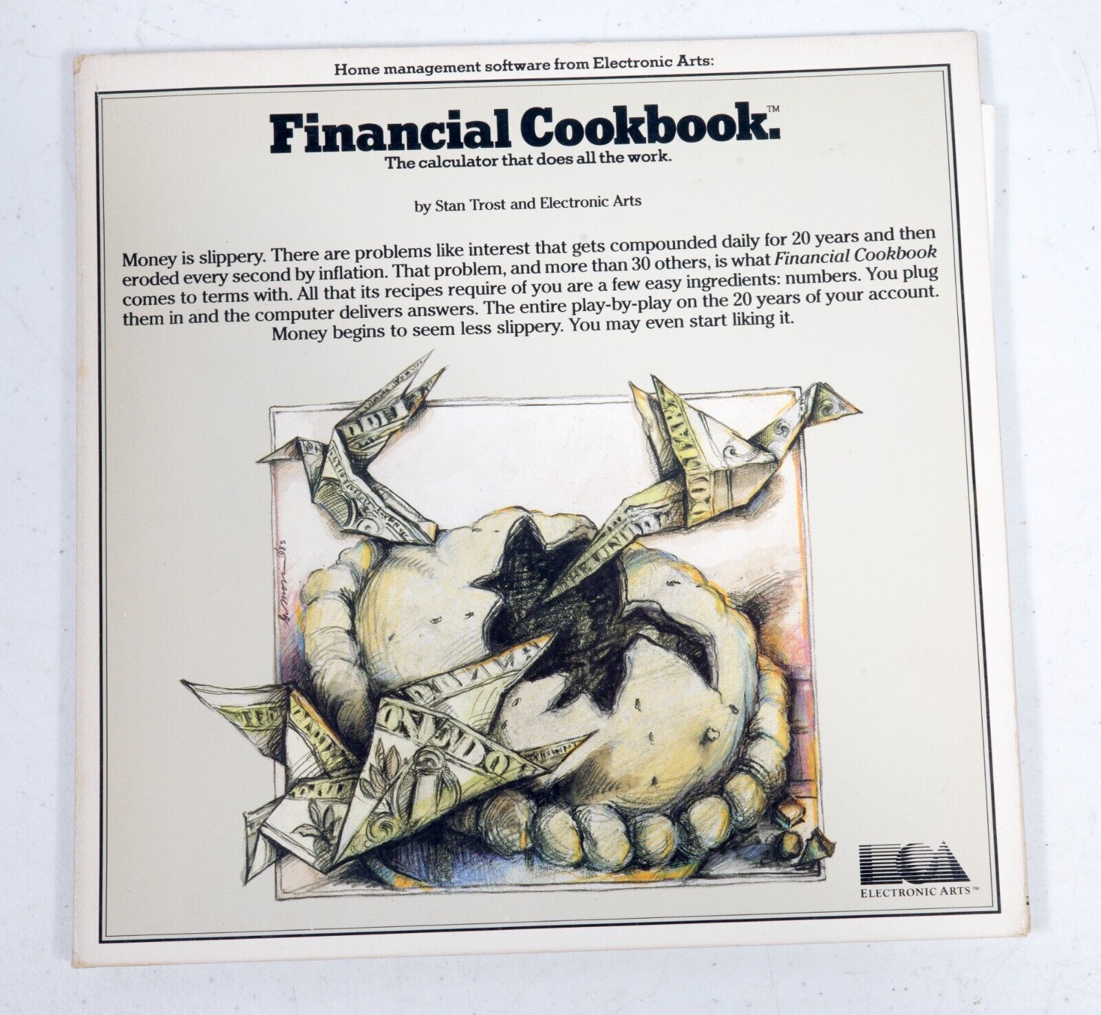 Vintage Electronic Arts Financial Cookbook Apple II IIe II+ IIc ST533B05