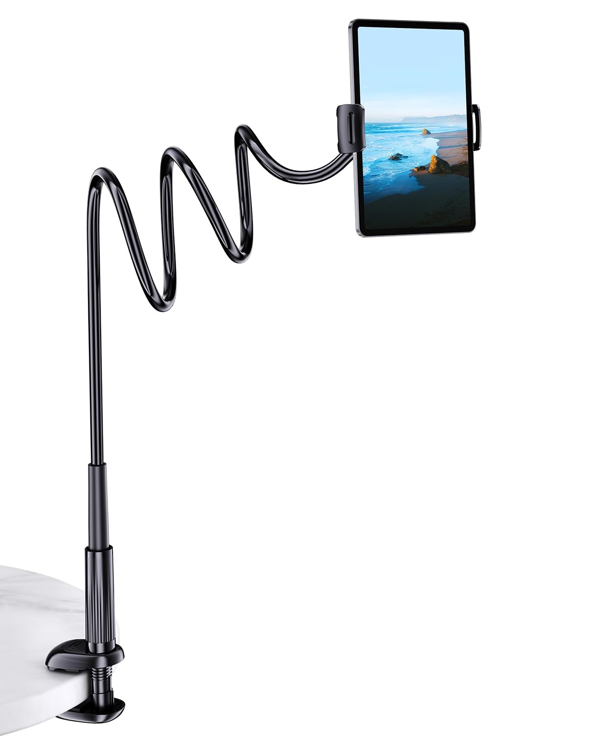 Gooseneck Flexible Arm Tablet Stand, Fit Kindle Holder for Bed