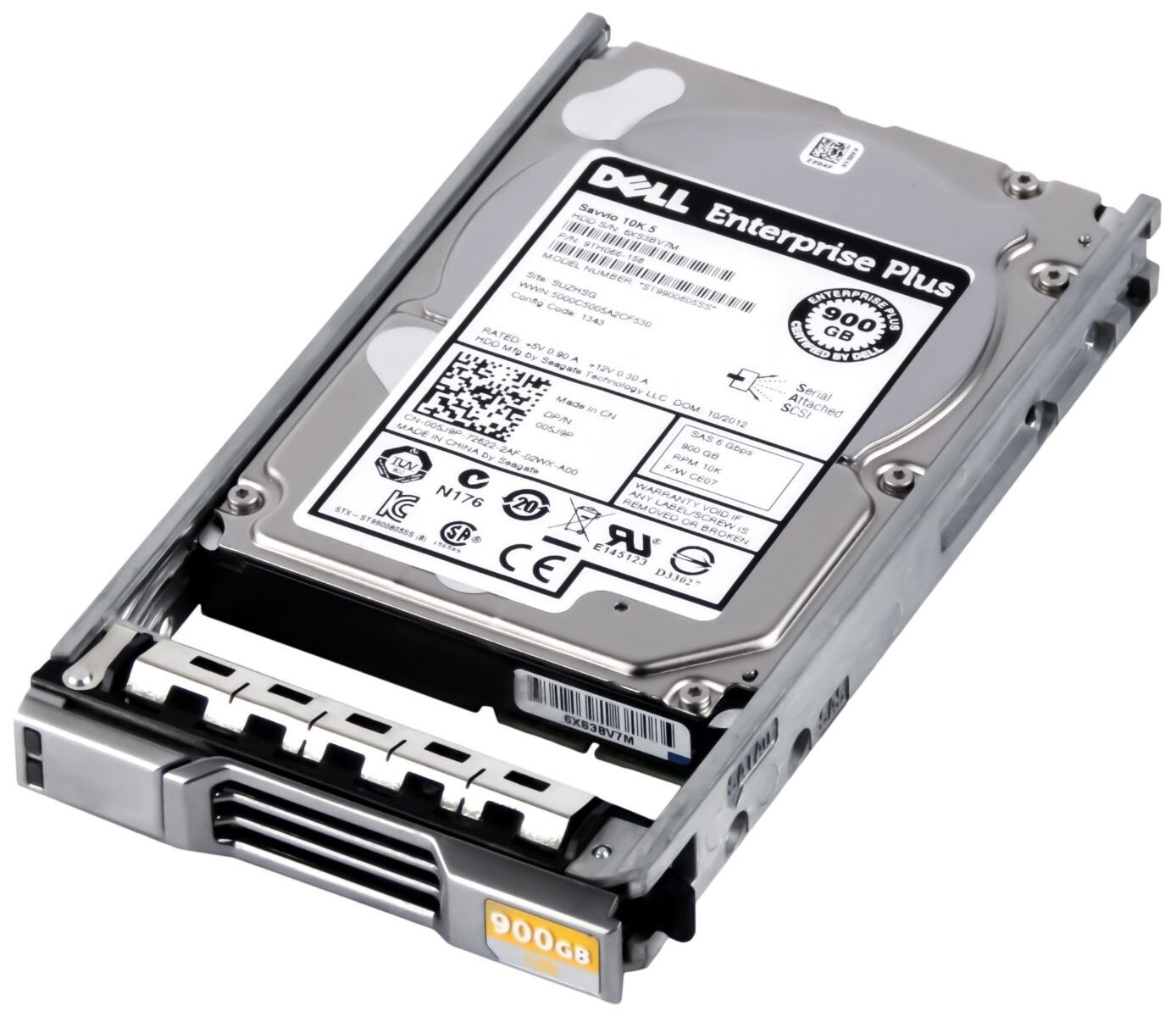 Hard Drive Dell 005J9P 05J9P ST9900805SS 900GB 10000RPM 64MB SAS-2 2.5" Inch