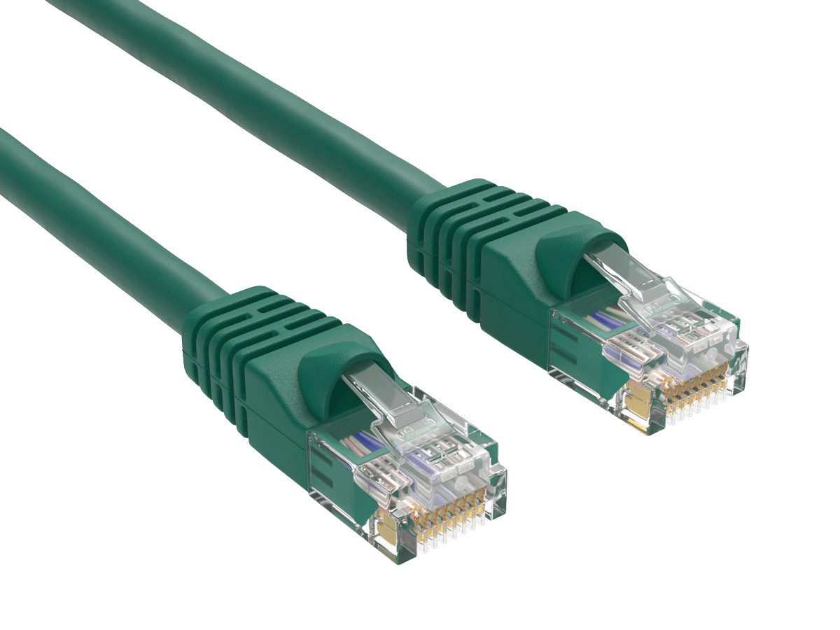 1.5ft Cat6 Ethernet Cable RJ45 Snagless 24AWG for Gaming PS5 PC Router, Green