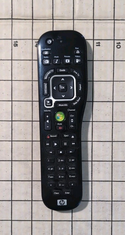 Official HP Microsoft Windows Media Center Remote Control Universal Replacement 