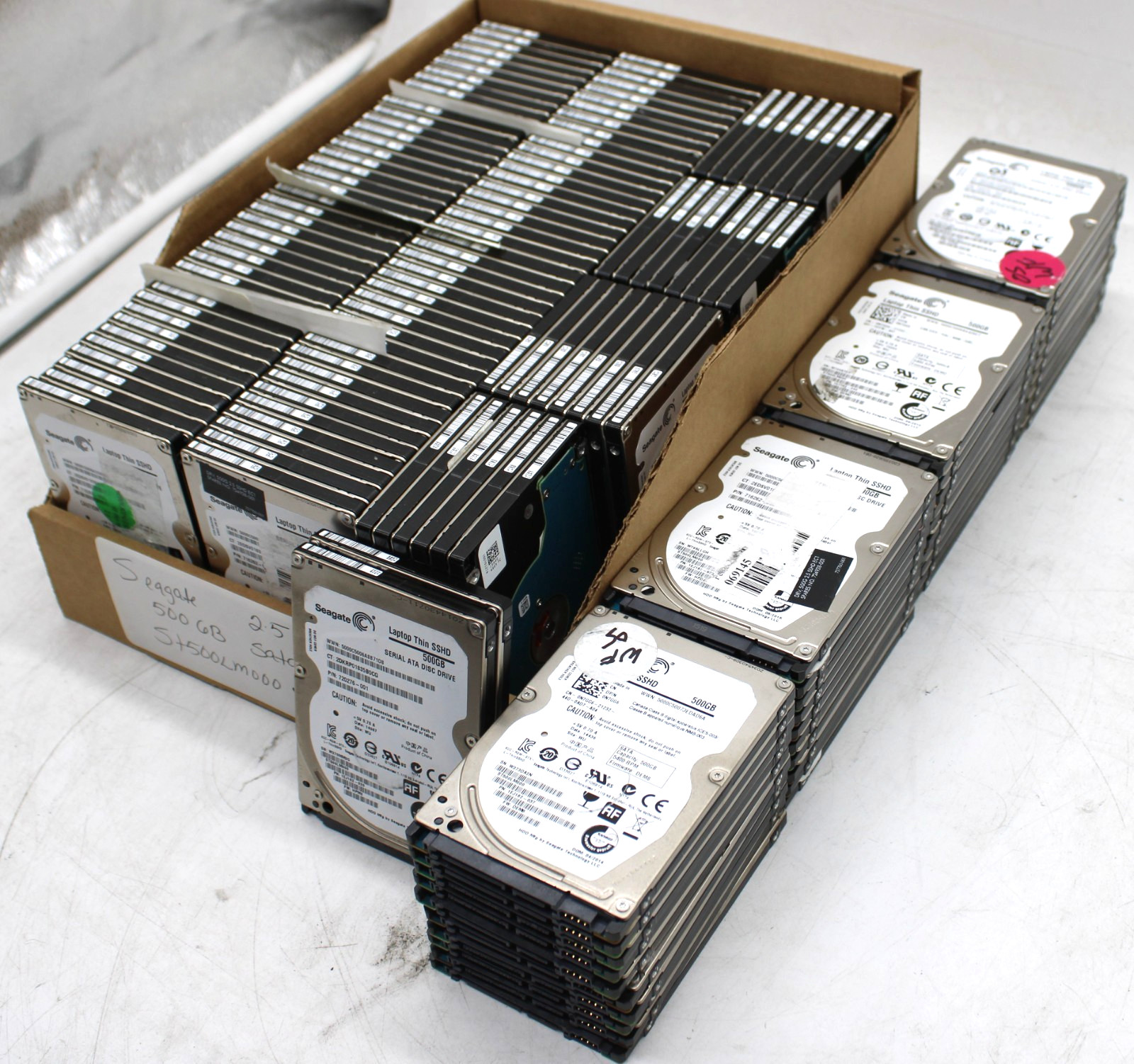 Lot 152 - Seagate 500GB 2.5" ST500LM000 Laptop Thin SSHD 5400RPM SATA Hard Drive