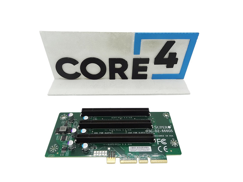 SUPERMICRO RSC-D2-666G5 2U LHS DCO Riser card with three PCI-E 5.0 x16slotsHFRoH