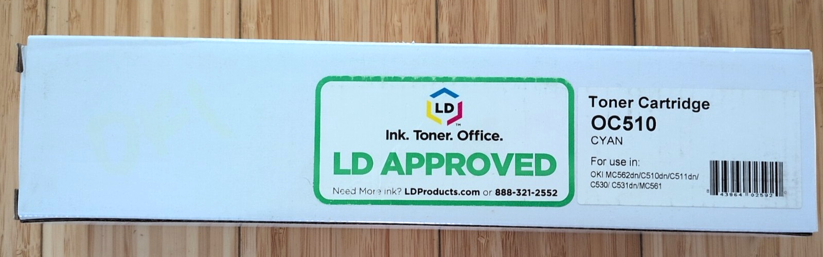 New Sealed LD Approved OC510 Cyan Toner Cartridge Oki Data Compatible new