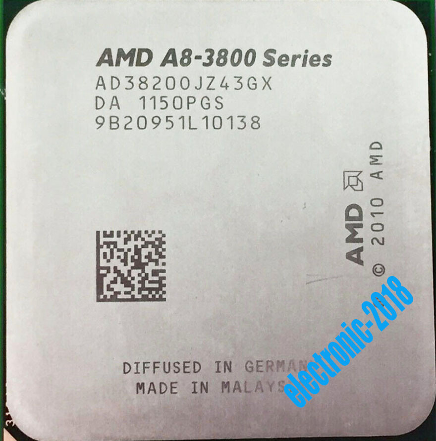 AMD A8-3820 2.5GHz 4M Cache FM1 4-Core APU HD 6550D 65W CPU Processor