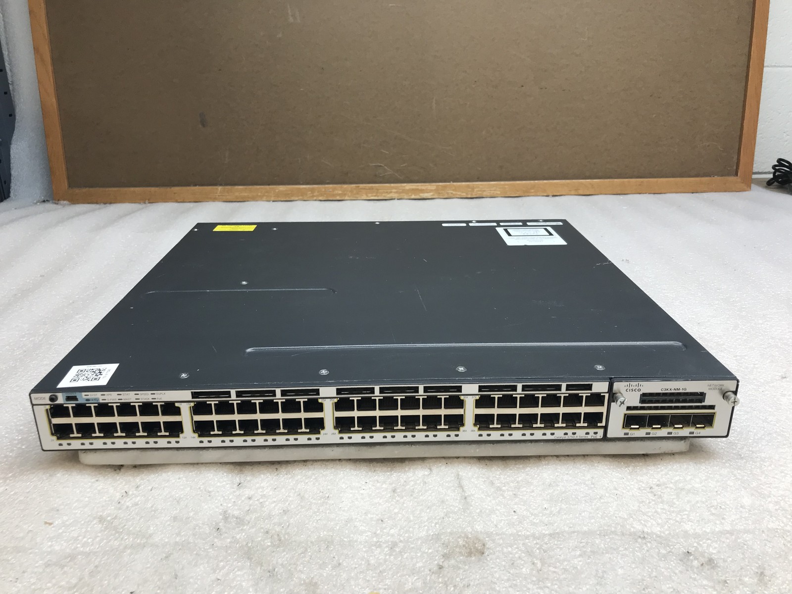 Cisco Catalyst WS-C3750X-48P-S - Poe+ Gigabit Switch w/ Rack Ears