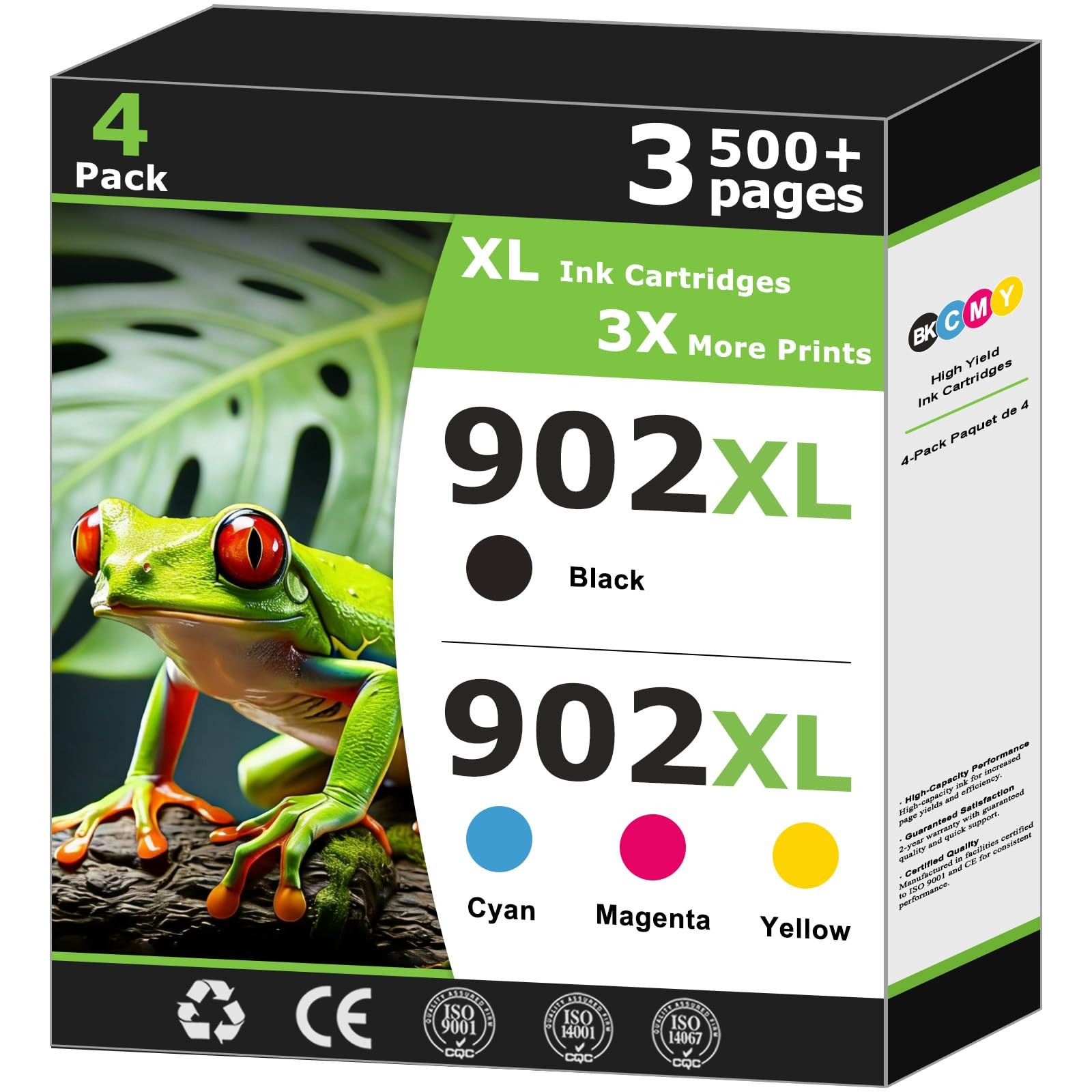 902XL Ink Cartridges Compatible For HP'S 902 XL xl, Multicolor 