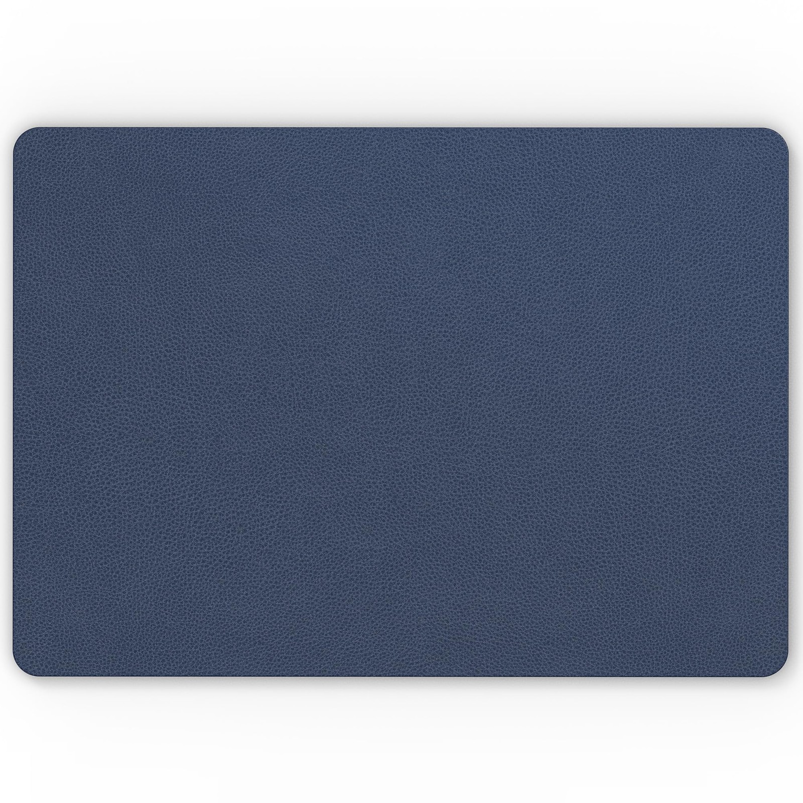 Leather Desk Blotter Pad 17 x 12 Inches, Flat, Non-Slip, Waterproof, Blue